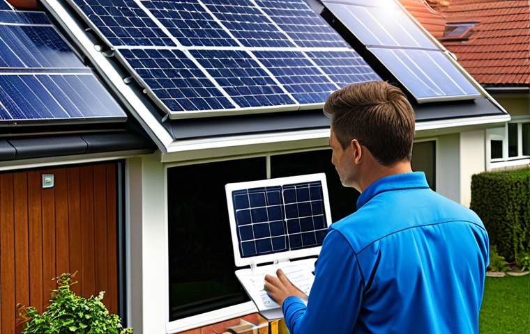 태양광 발전 설치 후 유지 관리 비용 절감 방법 - Inspecting Solar Panel Cables**

"A professional solar panel inspector wearing safety glasses, exami...