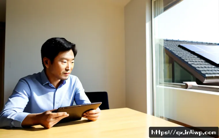 Home 17 태양광 발전 설치 시 고객의 기대치 조사 - Photorealistic consultation scene in a bright modern home, a solar energy advisor and a middle-aged ...